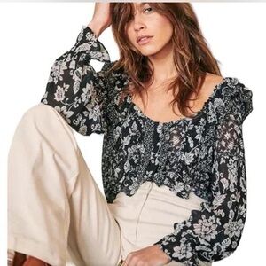 Sezane Ruffle Blouse
